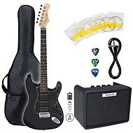 Rocktile Pro ST60-BK Set Strat Black - Electric Guitar