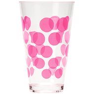 ZAK DOT DOT plastic glass 300ml, fuchsia - Glass