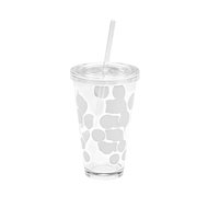 ZAK DOT DOT Ice plastic glass 480ml white - Glass