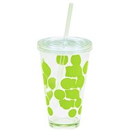ZAK DOT DOT Ice plastic glass 480ml, green - Glass