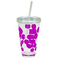 ZAK DOT DOT Ice plastic glass 480ml, fuchsia - Glass