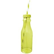 ZAK 700ml Soda Bottle with Straw, Green/ White - Drinking Bottle