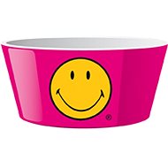 ZAK Cereal Bowl SMILEY 15cm, Raspberry Colour - Small Bowl