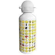 ZAK Bottle with SMILEY emoji 600ml, white - Drinking Bottle