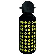 ZAK Bottle with SMILEY emoji 600ml, black - Drinking Bottle