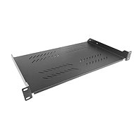 19" Shelf CTnet with perforation 1U 400 mm - black - Shelf