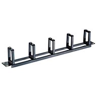 CTnet 19'' 1U tie-out panel, 5 × plastic hook - Cable Organiser