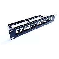 CTnet 10" Patch panel 12port modular with tie bar - Patch Panel