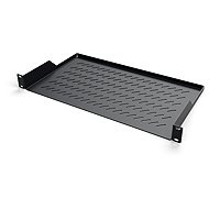 Ctnet 19" Shelf with perforations 1U 250 mm, black - Shelf