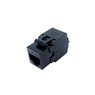 CTnet keystone UTP RJ45 cat.6, self-gapping, black - Keystone