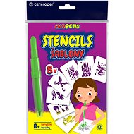 CENTROPEN stencils for blowing markers 9996 B + fairy creatures - Blow Pen Stencil