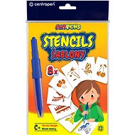 CENTROPEN stencils for blowing markers 9996 C + mix of motifs II - Blow Pen Stencil