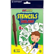 CENTROPEN stencils for blowing markers 9996 E + wild animals - Blow Pen Stencil
