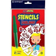 CENTROPEN stencils for blowing markers 9996 J + Christmas - Blow Pen Stencil