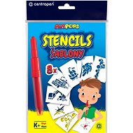 CENTROPEN stencils for blowing markers 9996 K+ for boys - Blow Pen Stencil