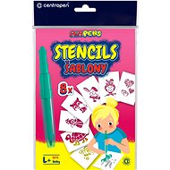 CENTROPEN stencils for blowing markers 9996 L+ for girls - Blow Pen Stencil