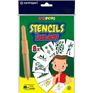 CENTROPEN stencils for blowing markers 9996 M+ military motifs - Blow Pen Stencil