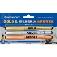 CENTROPEN 2670 gold, silver and bronze - Markers