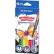 CENTROPEN 9523 akvarelové se štětcem, 12 barev - Coloured Pencils
