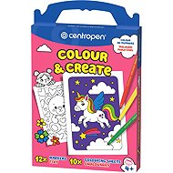CENTROPEN colour & create, fixy + omalovánky, motivy pro holky - Painting by Numbers
