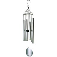 Cereus Aureole Tunes wind chime approx. 71cm, silver - Decoration