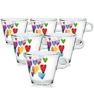 CERVE Set of Cups 80ml 6 pcs LOVE RAINBOW - Mug