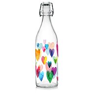 CERVE Bottle 1 l with snap cap LOVE RAINBOW - Drinking Bottle