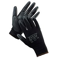 Cerva Bunting Black Evolution PU gloves, size 10, 6 pairs - Work Gloves