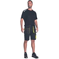 CERVA Kraťasy EMERTON STRETCH černožluté, 44 - Work Shorts