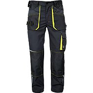 Cerva EMERTON STRETCH black/yellow, 44 - Work Trousers