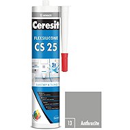 Ceresit Sanitary silicone CS 25 anthracite, 280 ml - Silicone