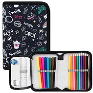Strigo pencil case Happy smile llama with refill - Pencil Case