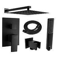 MEXEN Uno DR72 Shower set with concealed shower, black (71435DR72-70) - Shower Set