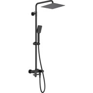DEANTE Alpinia Shower column with bath mixer, black (NAC_N1AM) - Shower Set
