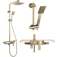 REA Bravo Shower set, brush gold (REA-P4121) - Shower Set