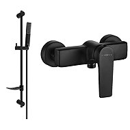 MEXEN Lynx DF72 Shower Faucet with Accessories, Black (74594DF72-70) - Shower Set