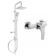 MEXEN Sven Shower Set with Faucet Caro, Chrome (746640262-00) - Shower Set