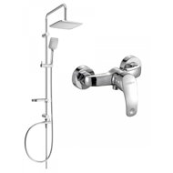 MEXEN Sven Shower column including shower mixer Fabia, chrome (746540262-00) - Shower Set