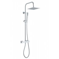 INVENA Svart Shower column with thermostatic mixer, chrome (AU-85-001-X) - Shower Set