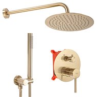 REA Undermount Shower Set Lungo Gold Brushed + BOX (REA-P4160) - Tap