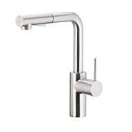 KFA DUERO BASIC Sink mixer with swivel pull-out shower and switch, INOX (6623-110-22) - Tap