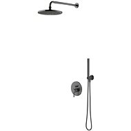 OMNIRES Y Soaker Shower System Graphite / GR / (SYSY35GR) - Tap