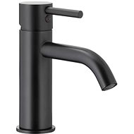 KFA NEDA pedestal basin mixer, black + click/clack (5822-815-81) - Tap
