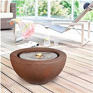 HEISSNER Fountain Half BALL LED, rusty - Garden Fountain