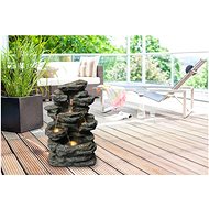Fountain Heissner ROCK LED, Polyresin - Garden Fountain