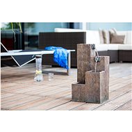 Fountain Heissner STEPS LED, wood decor - Garden Fountain