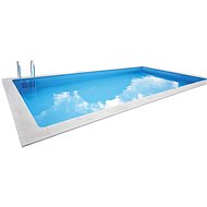 CF GROUP Swimming pool built-in SET CF BLOCK DELUXE 6 x 3 x 1,5m - grey foil - Pool