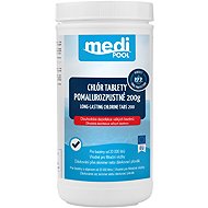 CF GROUP Chlór mediPOOL pomalurozpustné tablety 200 g 1,0 kg - Pool Chemicals