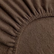 Kaptan Terry sheet TOP 90 × 200 cm, dark brown - Bedsheet