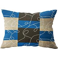 Kaptan Pillowcase Blue squares, 70 × 90 cm - Pillowcase